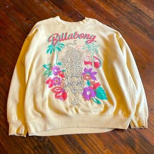 Yellow billabong crewneck
